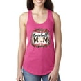 thumbnail image 1 of Wild Bobby, Baseball Mom Jaguar Print Sports Ladies Racerback Tank Top, Raspberry, Large, 1 of 5