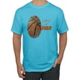 thumbnail image 1 of Wild Bobby, Basketball Fingerprint It's In My DNA, Sports, Men Graphic Tee, Light Turquoise, 5X-Large, 1 of 5
