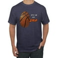 thumbnail image 1 of Wild Bobby, Basketball Fingerprint It's In My DNA, Sports, Men Graphic Tee, Vintage Heather Navy, Medium, 1 of 5