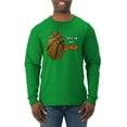 thumbnail image 1 of Wild Bobby, Basketball Fingerprint It's In My DNA, Sports, Men Long Sleeve Shirt, Kelly, Large, 1 of 5