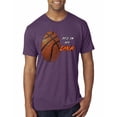 thumbnail image 1 of Wild Bobby, Basketball Fingerprint It's In My DNA, Sports, Men Premium Tri Blend Tee, Vintage Purple, Small, 1 of 5