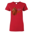 thumbnail image 1 of Wild Bobby, Basketball Fingerprint It's In My DNA, Sports, Women Graphic Tee, Red, X-Large, 1 of 5
