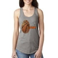 thumbnail image 1 of Wild Bobby, Basketball Fingerprint It's In My DNA, Sports, Women Racerback Tank Top, Heather Grey, Small, 1 of 5
