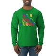 thumbnail image 1 of Wild Bobby, Be A Kind Human Positive Inspirational Slogan Inspirational/Christian Men Long Sleeve Shirt, Kelly, Small, 1 of 6