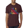 thumbnail image 1 of Wild Bobby Be A Kind Human Positive Inspirational Slogan Inspirational/Christian Men Premium Tri Blend Tee, Cardinal, XX-Large, 1 of 6