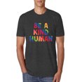 thumbnail image 1 of Wild Bobby, Be A Kind Human Positive Inspirational Slogan Inspirational/Christian Men Premium Tri Blend Tee, Vintage Black, Small, 1 of 6