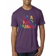 thumbnail image 1 of Wild Bobby, Be A Kind Human Positive Inspirational Slogan Inspirational/Christian Men Premium Tri Blend Tee, Vintage Purple, X-Large, 1 of 6