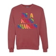 thumbnail image 1 of Wild Bobby, Be A Kind Human Positive Inspirational Slogan Inspirational/Christian Unisex Crewneck Graphic Sweatshirt, Vintage Heather Red, Medium, 1 of 6