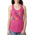 thumbnail image 1 of Wild Bobby, Be A Kind Human Positive Inspirational Slogan Inspirational/Christian Women Racerback Tank Top, Raspberry, Large, 1 of 6