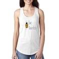 thumbnail image 1 of Be Fearless Buzzing Bee Pop Culture Ladies Racerback Tank Top, White, Medium, 1 of 3