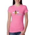 thumbnail image 1 of Be Fearless Buzzing Bee Pop Culture Womens Slim Fit Junior Tee, Hot Pink, X-Large, 1 of 3