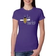 thumbnail image 1 of Wild Bobby, Be Fearless Buzzing Bee Pop Culture Womens Slim Fit Junior Tee, Purple Rush, 2XL, 1 of 3