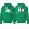 thumbnail image 1 of Wild Bobby, Be My Jim Pam Cute The Office His/Her Couples/ Best Friends Matching Couples Hoodie, Kelly, Mens M-Womens S, 1 of 2