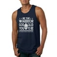 thumbnail image 1 of Wild Bobby Be The Warrior God Called You To Be Inspirational/Christian Men Graphic Tank Top, Navy, Medium, 1 of 5