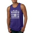 thumbnail image 1 of Wild Bobby Be The Warrior God Called You To Be Inspirational/Christian Men Graphic Tank Top, Purple, XX-Large, 1 of 5