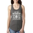 thumbnail image 1 of Wild Bobby Be The Warrior God Called You To Be Inspirational/Christian Women Racerback Tank Top, Dark Grey, Medium, 1 of 5
