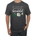 thumbnail image 1 of Wild Bobby, Be Your Own Kind of Beautiful Inspirational, Pop Culture, Men Graphic Tee, Heather Black, 2XL, 1 of 3