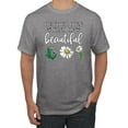 thumbnail image 1 of Wild Bobby, Be Your Own Kind of Beautiful Inspirational, Pop Culture, Men Graphic Tee, Heather Grey, 3XL, 1 of 3