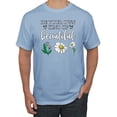 thumbnail image 1 of Wild Bobby, Be Your Own Kind of Beautiful Inspirational, Pop Culture, Men Graphic Tee, Light Blue, X-Large, 1 of 3