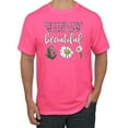 thumbnail image 1 of Wild Bobby, Be Your Own Kind of Beautiful Inspirational, Pop Culture, Men Graphic Tee, Neon Pink, 5XL, 1 of 3