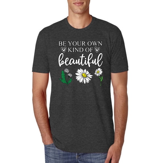 Wild Bobby, Be Your Own Kind of Beautiful Inspirational, Pop Culture, Men Premium Tri Blend Tee, Vintage Black, X-Large