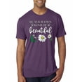 thumbnail image 1 of Wild Bobby, Be Your Own Kind of Beautiful Inspirational, Pop Culture, Men Premium Tri Blend Tee, Vintage Purple, Medium, 1 of 3