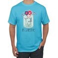 thumbnail image 1 of Wild Bobby, Be Yourself Everyone Else Is Taken Artistic Watercolor Pop Culture Men's Graphic T-Shirt, Light Turquoise, Small, 1 of 3