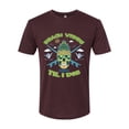 thumbnail image 1 of Wild Bobby Beach Vibes Till Die Men Premium Tri Blend Tee, 1 of 5