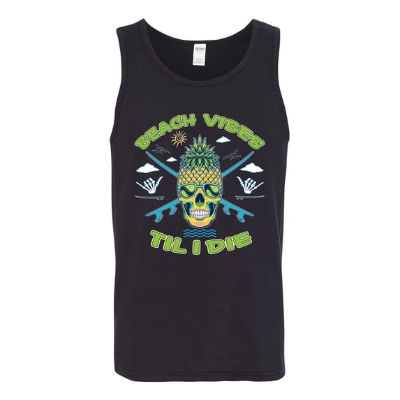 Wild Bobby Beach Vibes Till Die Men Tank Top