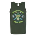 thumbnail image 1 of Wild Bobby Beach Vibes Till Die Men Tank Top, 1 of 5