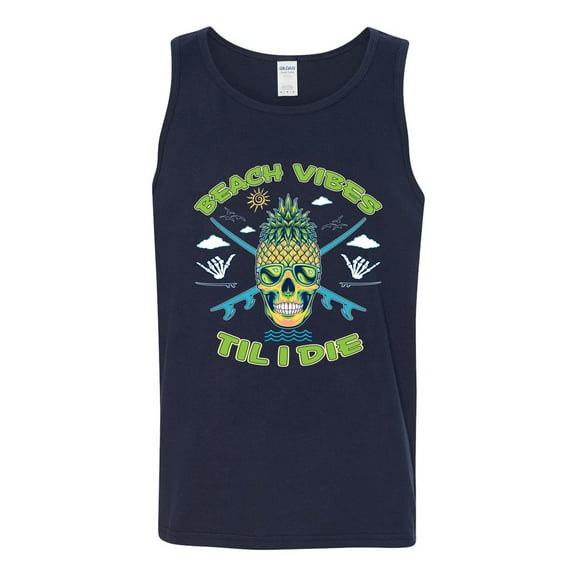 Wild Bobby Beach Vibes Till Die Men Tank Top