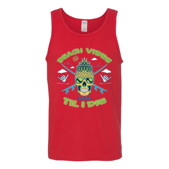 Wild Bobby Beach Vibes Till Die Men Tank Top