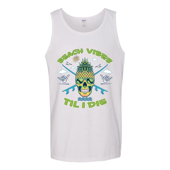 Wild Bobby Beach Vibes Till Die Men Tank Top