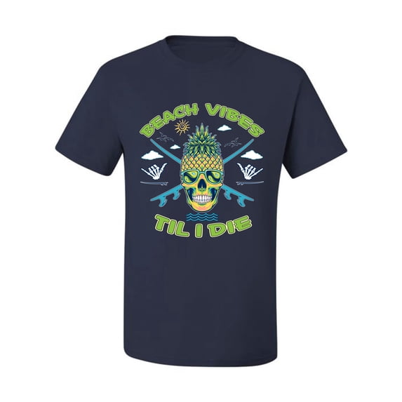 Wild Bobby Beach Vibes Till Die Men Tee