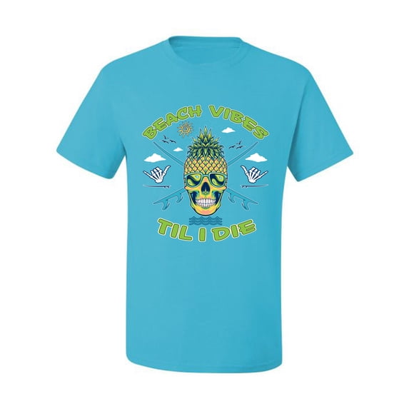 Wild Bobby Beach Vibes Till Die Men Tee