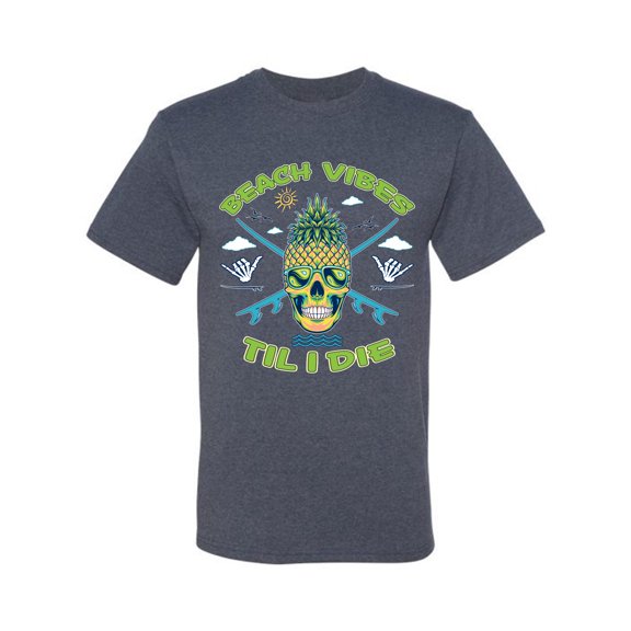 Wild Bobby Beach Vibes Till Die Men Tee