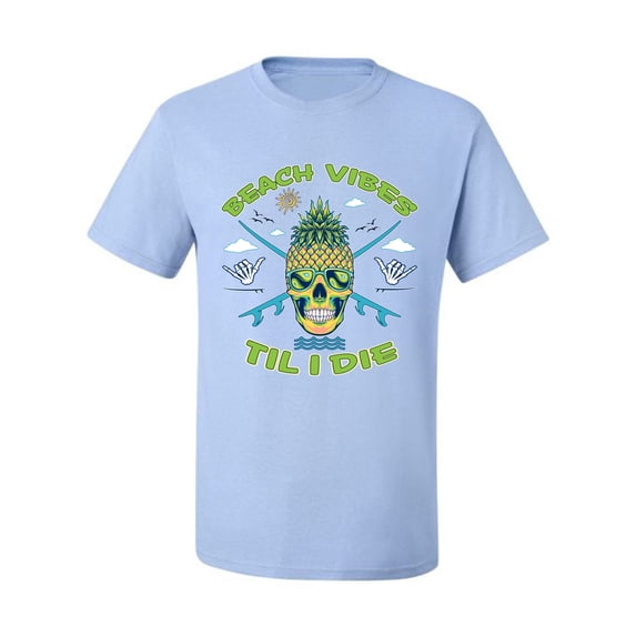 Wild Bobby Beach Vibes Till Die Men Tee