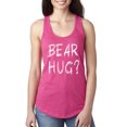 thumbnail image 1 of Wild Bobby, Bear Hug Lover | Womens Animal Lover Jersey Racerback Tank Top, Raspberry, Small, 1 of 3