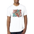 thumbnail image 1 of Wild Bobby Beauty From Ashes Groovy Font With Stars Vintage Men Premium Tri Blend Tee, True White, XX-Large, 1 of 6