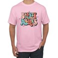 thumbnail image 1 of Wild Bobby Beauty From Ashes Groovy Font With Stars Vintage Men Tee, Light Pink, Medium, 1 of 6
