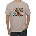 thumbnail image 1 of Wild Bobby Beauty From Ashes Groovy Font With Stars Vintage Men Tee, Sandstone, Medium, 1 of 6