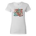 thumbnail image 1 of Wild Bobby Beauty From Ashes Groovy Font With Stars Vintage Women Graphic Tee, White, Large, 1 of 6
