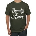 thumbnail image 1 of Wild Bobby Beauty From Ashes Isaiah 61:3 Inspirational/Christian Men Graphic Tee, Military Green, Small, 1 of 5