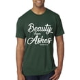 thumbnail image 1 of Wild Bobby Beauty From Ashes Isaiah 61:3 Inspirational/Christian Men Premium Tri Blend Tee, Forest Green, Large, 1 of 5