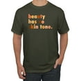 thumbnail image 1 of Wild Bobby, Beauty Has No Skin Tone Black History Power Melanin, Black Pride, Men Graphic Tee, Military Green, XX-Large, 1 of 4