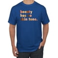 thumbnail image 1 of Wild Bobby, Beauty Has No Skin Tone Black History Power Melanin, Black Pride, Men Graphic Tee, Royal, XX-Large, 1 of 4