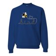 thumbnail image 1 of Wild Bobby, Bee Kind Motivational Inspirational Teachers, Pop Culture, Unisex Crewneck Graphic Sweatshirt, Royal, 3X-Large, 1 of 4