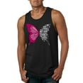 thumbnail image 1 of Wild Bobby Being Strong Is The Only Option We Have Butterfly Breast Cancer Awareness Men Tank Top, Black, Small, 1 of 6