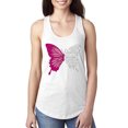 thumbnail image 1 of Wild Bobby Being Strong Is The Only Option We Have Butterfly Breast Cancer Awareness Women Racerback Tank Top, White, X-Large, 1 of 6