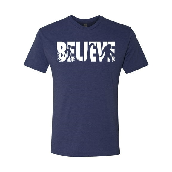 Wild Bobby Believe Bigfoot Aliens Men Premium Tri Blend Tee